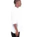 Shaka Wear SHGDD Adult Garment-Dyed Drop-Shoulder  in White side view