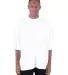Shaka Wear SHGDD Adult Garment-Dyed Drop-Shoulder  in White front view