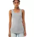 Bella + Canvas 1081 Ladies' Micro Ribbed Tank ATHLETIC HEATHER front view