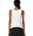 Bella + Canvas 1081 Ladies' Micro Ribbed Tank SOLID WHT BLEND back view