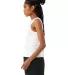 Bella + Canvas 1081 Ladies' Micro Ribbed Tank SOLID WHT BLEND side view