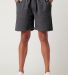 Cotton Heritage M7455 Lightweight Shorts in Light charcoal htr discontinue front view
