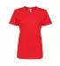 Smart Blanks 4001 WOMEN'S TRU-FIT TEE RED front view