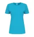 Smart Blanks 4001 WOMEN'S TRU-FIT TEE TURQUOISE front view