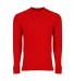 Smart Blanks M1250 ADULT PREM HEAVY WT LS TEE RED front view