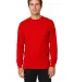Smart Blanks M1250 ADULT PREM HEAVY WT LS TEE in Red