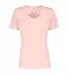 Smart Blanks 4002 WOMEN'S TRU-FIT V-NECK BABY PINK front view