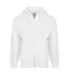 Smart Blanks 102 ADULT COMFORT ZIPPER HOODIE WHITE front view