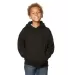 Smart Blanks 301 YOUTH PULLOVER HOODIE BLACK front view
