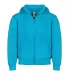 Smart Blanks 302 YOUTH ZIPPER HOODIE TURQUOISE front view