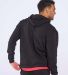 Boxercraft BM5302 Fleece Hooded Pullover in Black back view