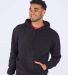 Boxercraft BM5302 Fleece Hooded Pullover in Black front view