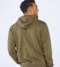 Boxercraft BM5302 Fleece Hooded Pullover in Olive back view