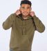 Boxercraft BM5302 Fleece Hooded Pullover in Olive front view