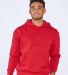 Boxercraft BM5302 Fleece Hooded Pullover in True red front view