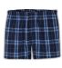 Boxercraft BM6701 Double Brushed Flannel Boxers in Navy/ columbia front view