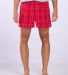 Boxercraft BM6701 Double Brushed Flannel Boxers in Crimson field day plaid front view