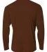 A4 Apparel N3165 Men's Cooling Performance Long Sl BROWN back view