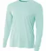 A4 Apparel N3165 Men's Cooling Performance Long Sl PASTEL MINT front view