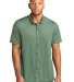 MERCER+METTLE MM1006    Stretch Pique Full-Button  SageHthr front view