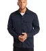 MERCER+METTLE MM3004    Double-Knit Snap Front Jac NightNavy front view