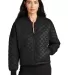 MERCER+METTLE MM7201    Women's Boxy Quilted Jacke DeepBlack front view