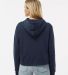 Badger Sportswear 1261 Women's Cropped Hooded Swea in Navy back view