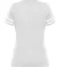 Badger Sportswear 4967 Women's Tri-Blend Fan T-Shi in Oxford/ white back view