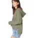Alternative Apparel 9906ZT Ladies' Washed Terry St in Military side view