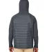 Core 365 CE808 Unisex Techno Lite Hybrid Hooded Ja CARBON back view