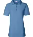 Sierra Pacific 5500 Women's Silky Smooth Piqué Po Light Blue front view