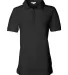 Sierra Pacific 5500 Women's Silky Smooth Piqué Po Black front view
