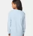 Comfort Wash GDH275 Garment Dyed Youth Long Sleeve Soothing Blue back view