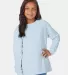 Comfort Wash GDH275 Garment Dyed Youth Long Sleeve Soothing Blue front view