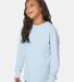 Comfort Wash GDH275 Garment Dyed Youth Long Sleeve Soothing Blue side view