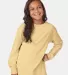 Comfort Wash GDH275 Garment Dyed Youth Long Sleeve Summer Squash Yellow front view