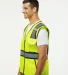 ML Kishigo 1595-1598 Standard Contrast Vest Lime/ Black side view