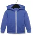 Bella + Canvas 3739T Toddler Full-Zip Hooded Sweat HTHR TRUE ROYAL front view