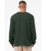 Bella + Canvas 3911 Unisex Classic Crewneck Sweats in Heather forest back view