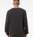 Bella + Canvas 3911 Unisex Classic Crewneck Sweats in Dark grey heathr back view
