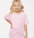 Gildan 64000B Youth Softstyle T-Shirt in Light pink front view