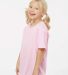 Gildan 64000B Youth Softstyle T-Shirt in Light pink side view