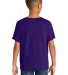 Gildan 64000B Youth Softstyle T-Shirt in Purple back view
