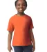 Gildan 64000B Youth Softstyle T-Shirt in Orange front view