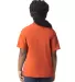 Gildan 64000B Youth Softstyle T-Shirt in Orange back view