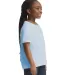 Gildan 64000B Youth Softstyle T-Shirt in Light blue side view