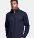Champion Clothing CHP190 Sport Quarter-Zip Pullove Athletic Navy front view