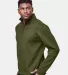 Champion Clothing CHP190 Sport Quarter-Zip Pullove Fresh Olive side view