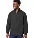 North End NE713 Men's Aura Sweater Fleece Quarter- BLACK/ BLACK front view