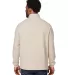 North End NE713 Men's Aura Sweater Fleece Quarter- OATML HTHR/ TEAK back view